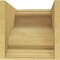 Ekena Millwork 12"W x 12"D x 12"H Wide Scroll Rough Cedar Woodgrain TimberThane Corbel, Primed Tan CORUR12X12X12SCRRCPR - alternate 3
